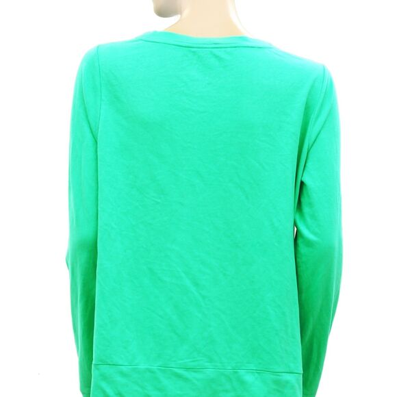 Lilly Pulitzer Rami Sweatshirt Tunic Top Graphic Pullover Beaded S NWD 279050 - Picture 9 of 11